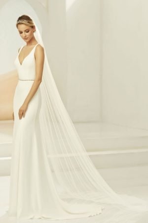 Veil - Chorded edge - 1 tier - Ivory Cathedral