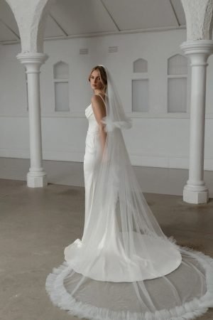 Madi Lane Veil - Sterling - 2 tier
