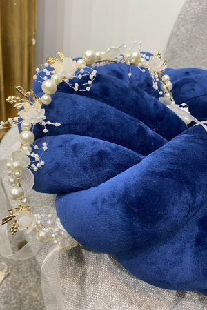 Pearl and glass - vintage style Alice Band