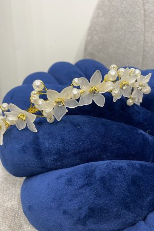 Gold, Glass floral hair band