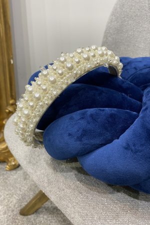 Pearl and Crystal Hairband - Medium