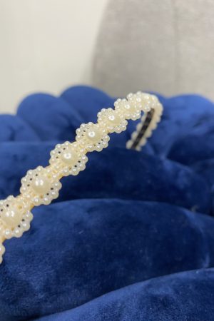 Mini Pearl Daisy Hairband
