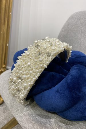 Pearl and Crystal Hairband - Large